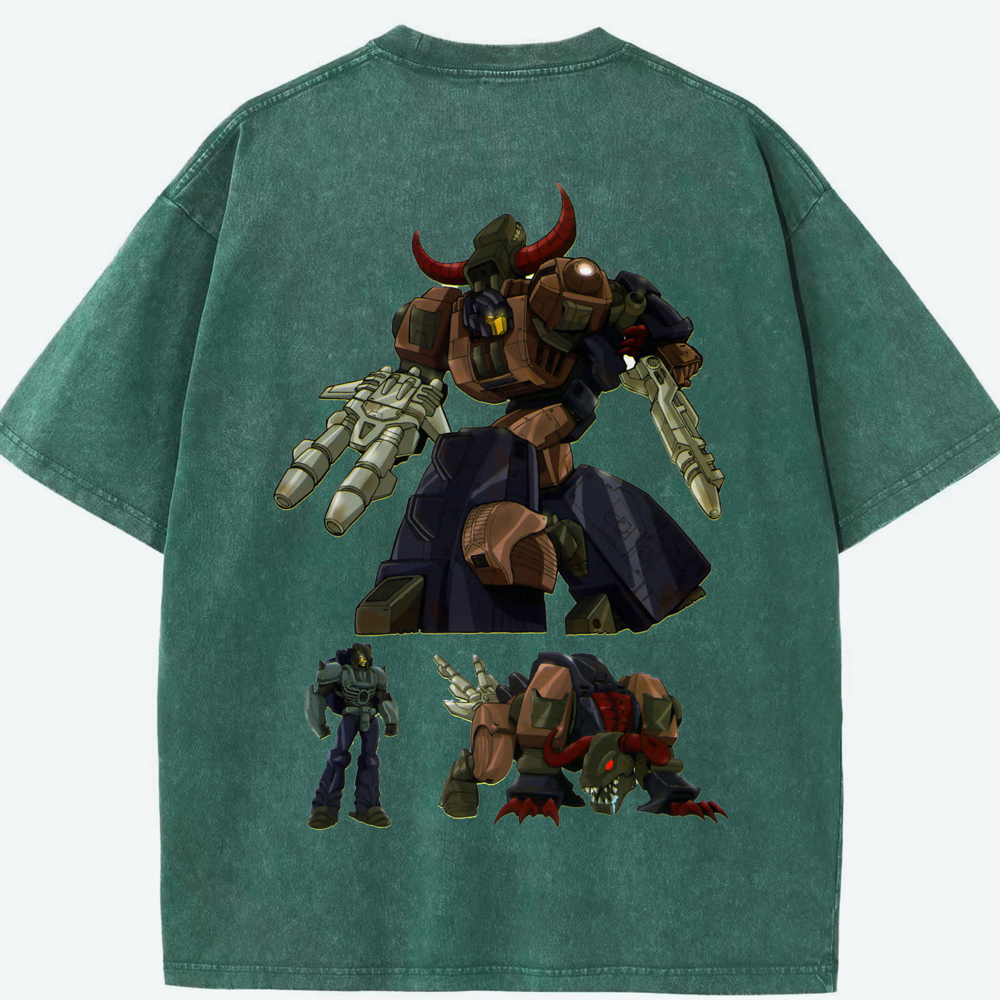 （画像用）  綿100% ヴィンテージ風 半袖Tシャツ（背面プリント）